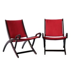 Gio Ponti Pieghevole Folding Lounge Chairs