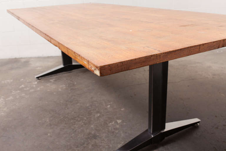 Mid-Century Modern Gispen Industrial Dining or Conference Table