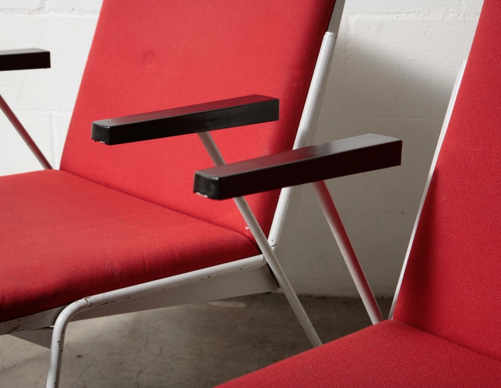 Pair of Wm. Rietveld Oase Arm Chairs In Good Condition In Los Angeles, CA