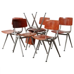 Set of 6 Friso Kramer Result Style Dining Chairs