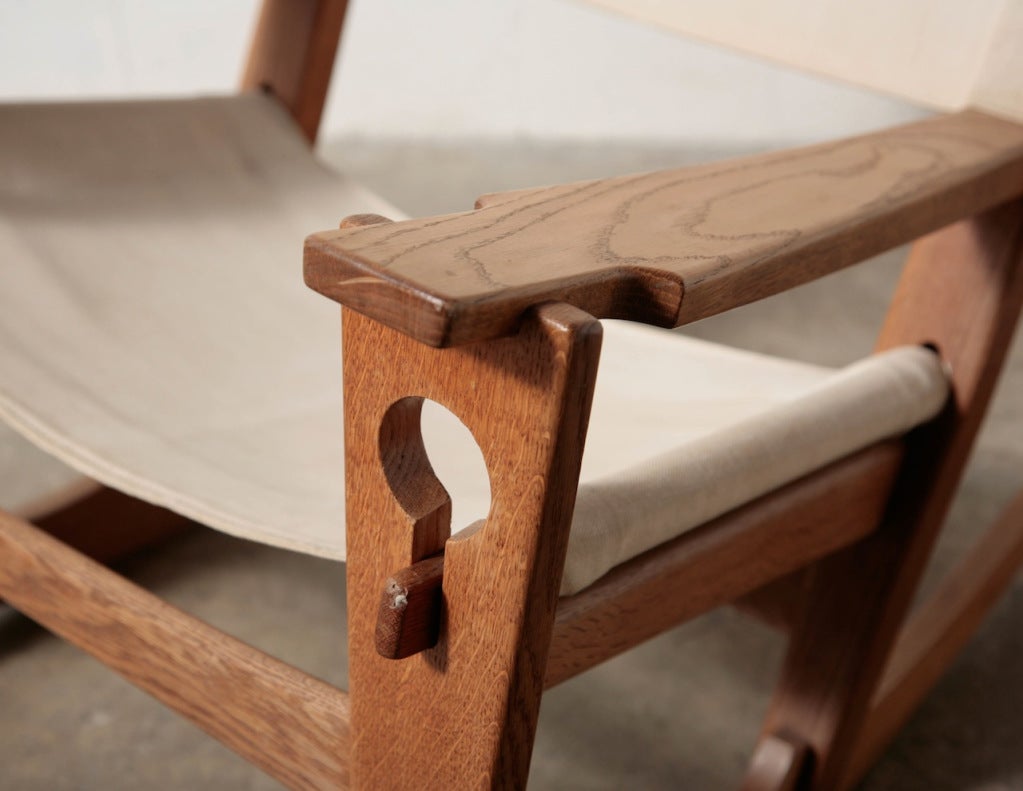 Hans Wegner “Keyhole” Rocking Chair In Good Condition In Los Angeles, CA