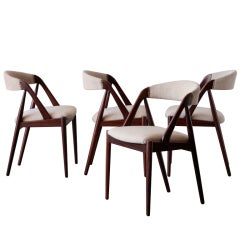 Kai Kristiansen Set of 4 Teak Dining Chairs