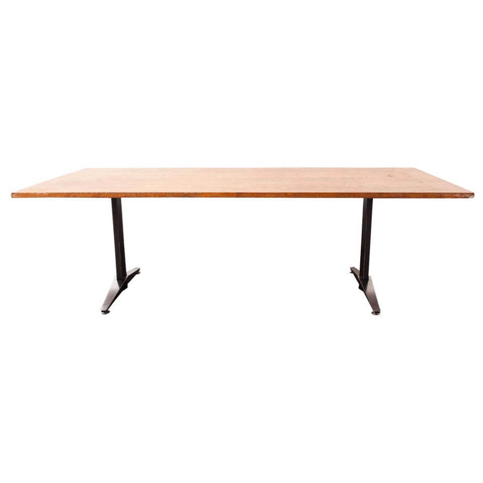 Gispen Industrial Dining or Conference Table