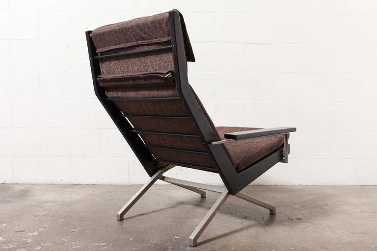 Dutch Robert Parry Lounge Chair with Ebony Stained Arm Rests