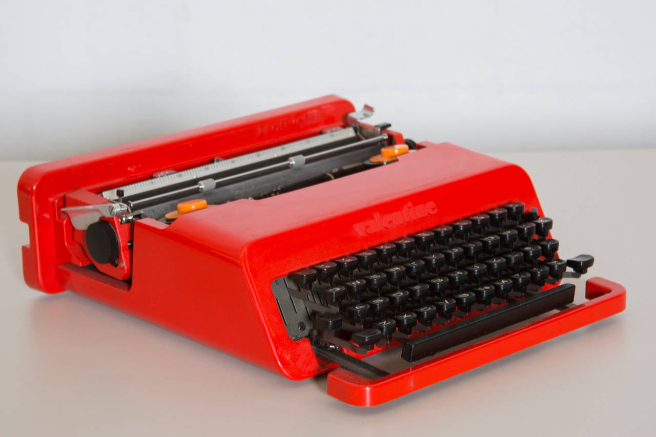 Italian Olivetti Valentine Typewriter by Ettore Sottsass and Perry King, 1969