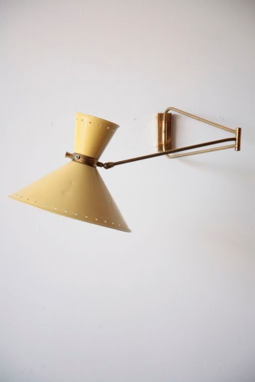Mid-20th Century Pierre Guariche 1950's French Wall Lamp