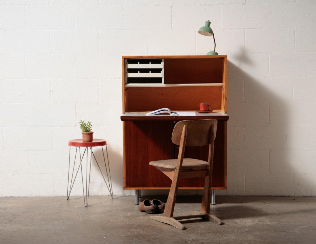 Cees Braakman Drop Leaf Secretaire Desk