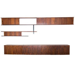 Floating Rosewood Wall System