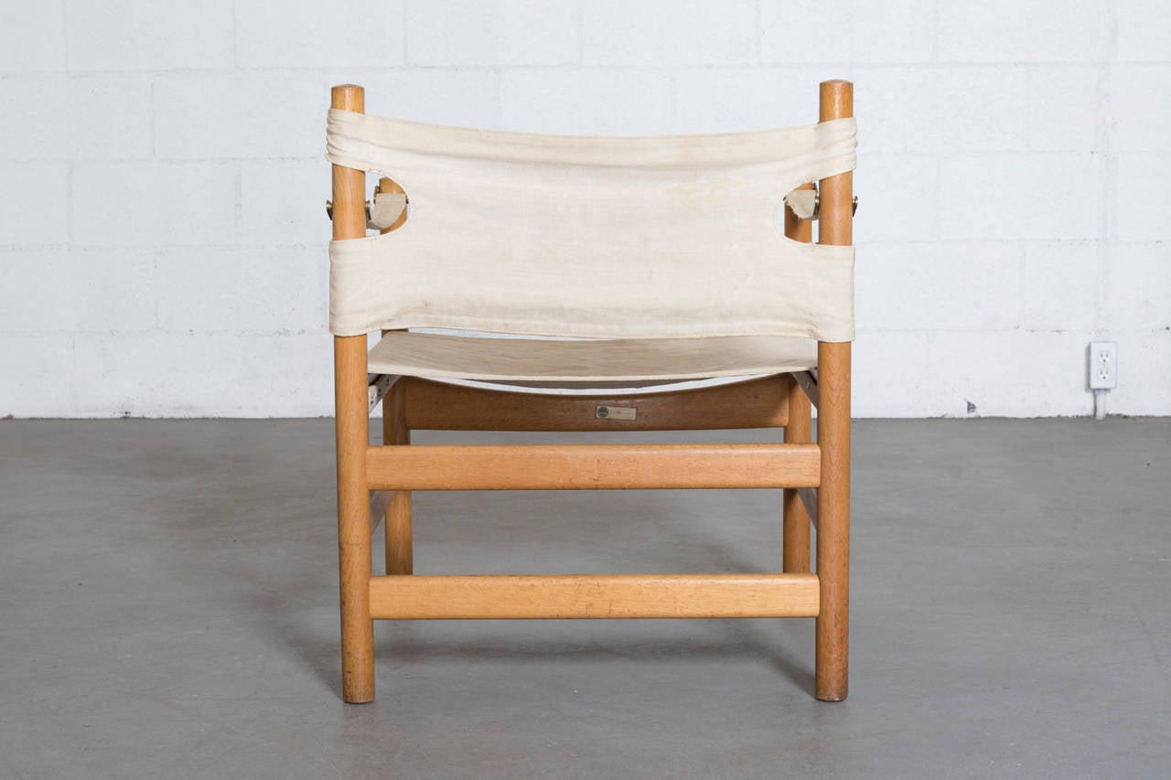 Børge Mogensen #2231 Fredericia Oak Easy Chair In Good Condition In Los Angeles, CA