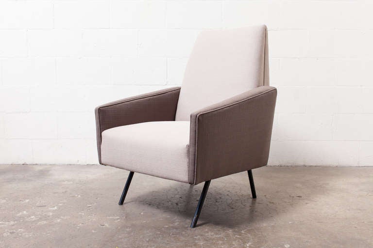 Mid-Century Modern Mid-Century Italian Style Two Toned Club Chairs