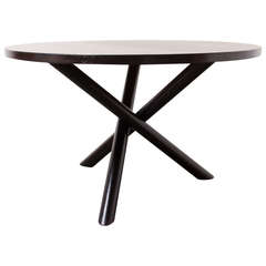 Hans Bellmann Style Round Wenge Dining Table