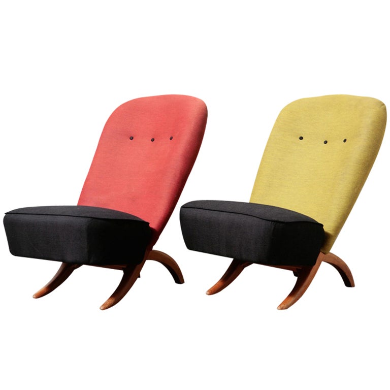 Pair or Theo Ruth for Artifort "Congo" Chairs