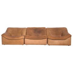 De Sede DS46 Three-Piece Sectional Sofa in Buffalo Leather