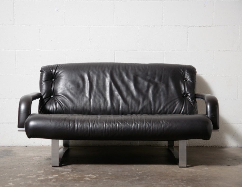 Dutch Kho Liang le for Artifort, Leather Sofa Set