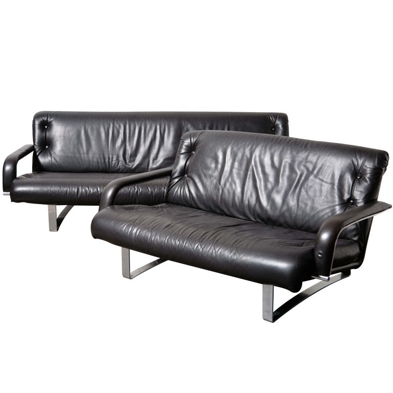 Kho Liang le for Artifort, Leather Sofa Set
