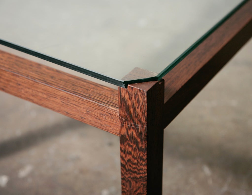 Kho Liang Le Wenge And Glass Coffee Table