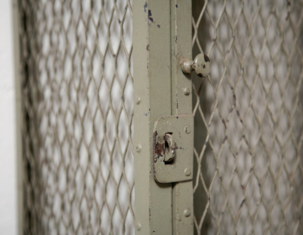 Mid-20th Century Vintage Gym Locker Cage