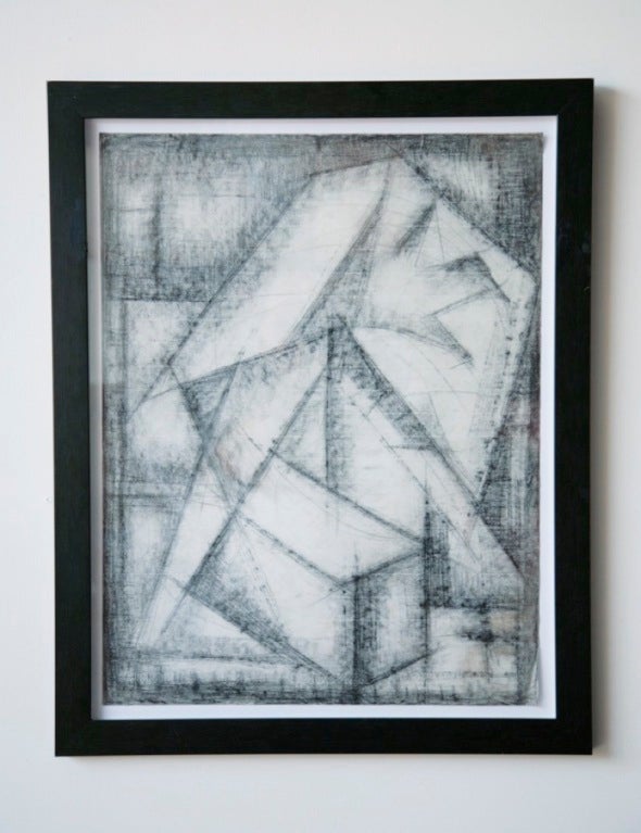 Set of 4 French Charcoal Drawings In Good Condition In Los Angeles, CA