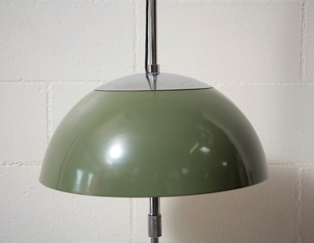 Mid-Century Dome Telescoping Floor Lamp