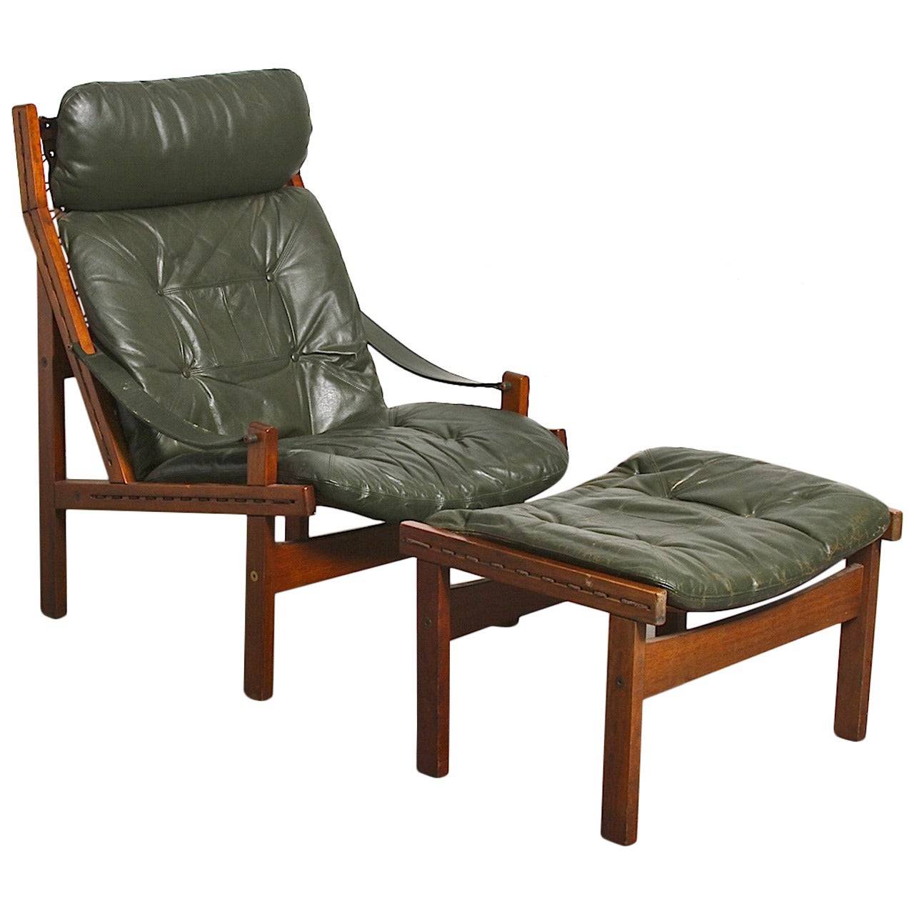 Westnofa (Attributed) Lounge Chair and Ottoman