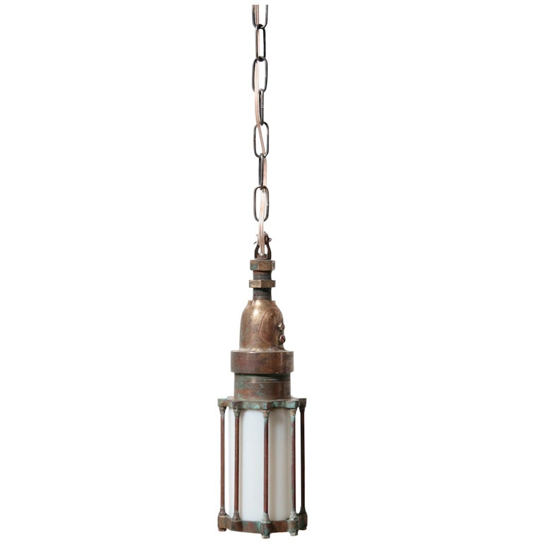 Brass and Copper Nautical Style Pendant Lamp