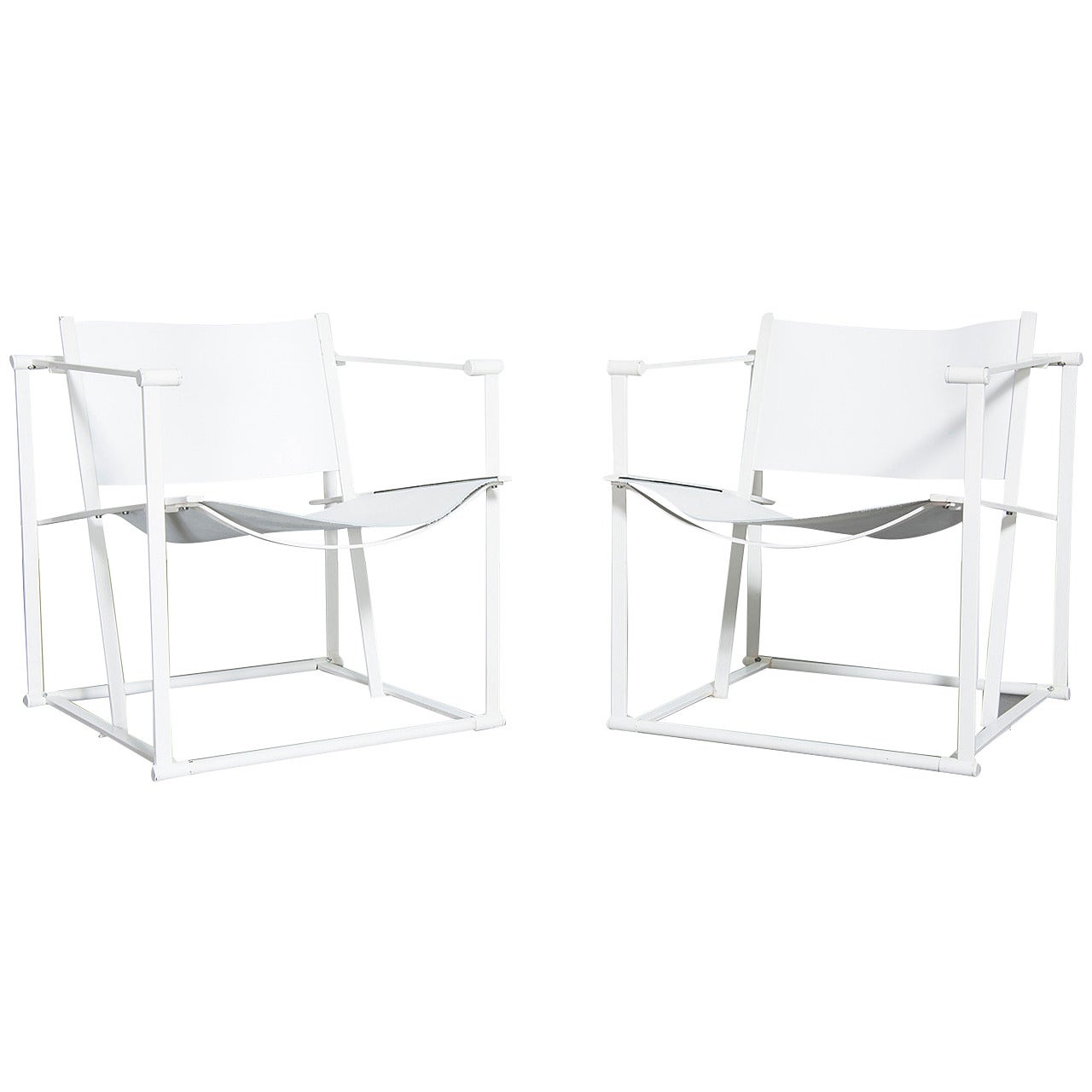 Pair of Radboud Van Beekum FM60 Cube Chairs for Pastoe