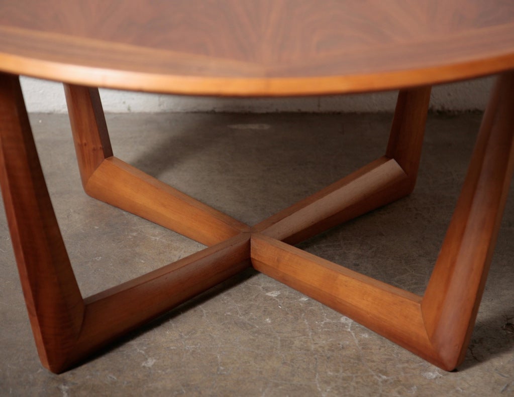 Table Basse Ronde Danoise En Teck