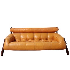 Percival Lafer Leather Sofa