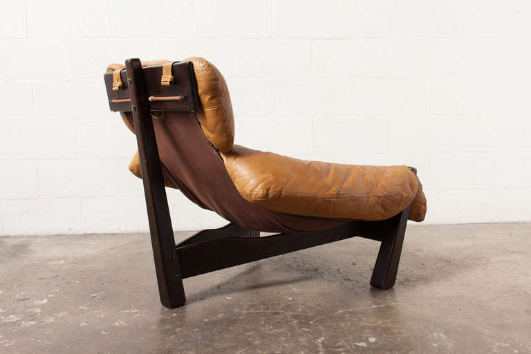 Percifal Lafer Style Tripod Lounge Chair by Gerard van den Berg In Good Condition In Los Angeles, CA