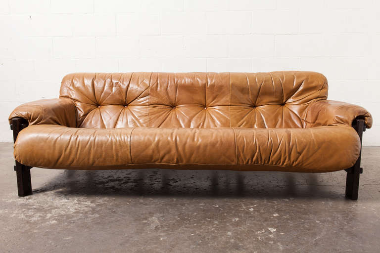 Percifal Lafer Style Three-Seat Sofa by Gerard van den Berg