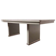 Retro Gispen Grand Conference Table with Linoleum Top