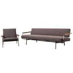Robert Parry Sofa Set for Gelderland with Rosewood Arm Rests