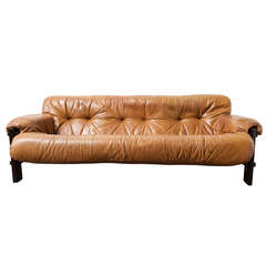 Percifal Lafer Style Three-Seat Sofa by Gerard van den Berg