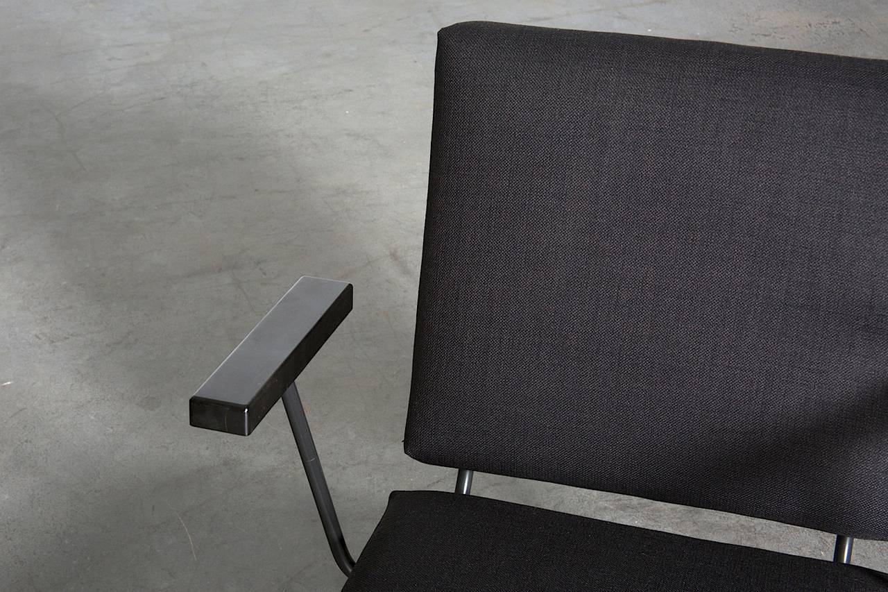 Mid-20th Century Wim Rietveld 1401 Lounge Chair for Gispen in Black