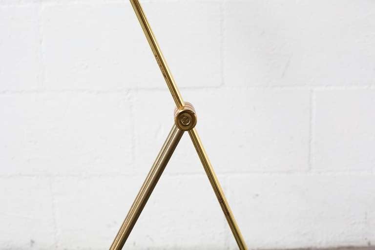 Danish ABO Randers Brass Articulating Floor Lamp