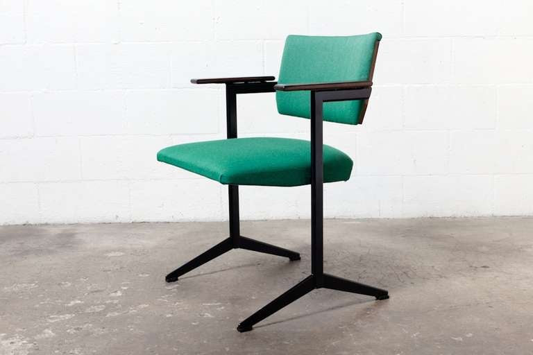 Metal Friso Kramer Style Arm Chair by Auping
