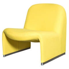 Piretti Alky Lounge Chair by Castelli in Yellow