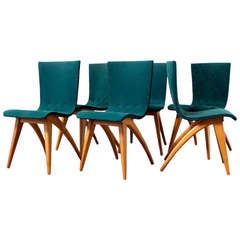 Set of 6 Dining Chairs from VAN OSS of Culemborg