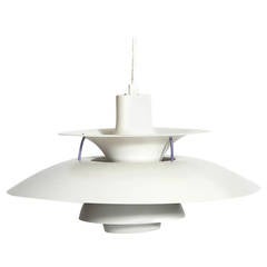 Louis Poulsen White PH5 Pendant Light by Poul Henningsen 3
