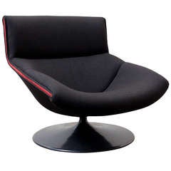 Retro Pierre Paulin Mod Swivel Lounge Chair For Artifort