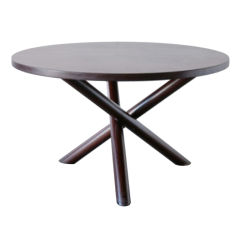 Hans Bellman Style Round Wenge Dining Table