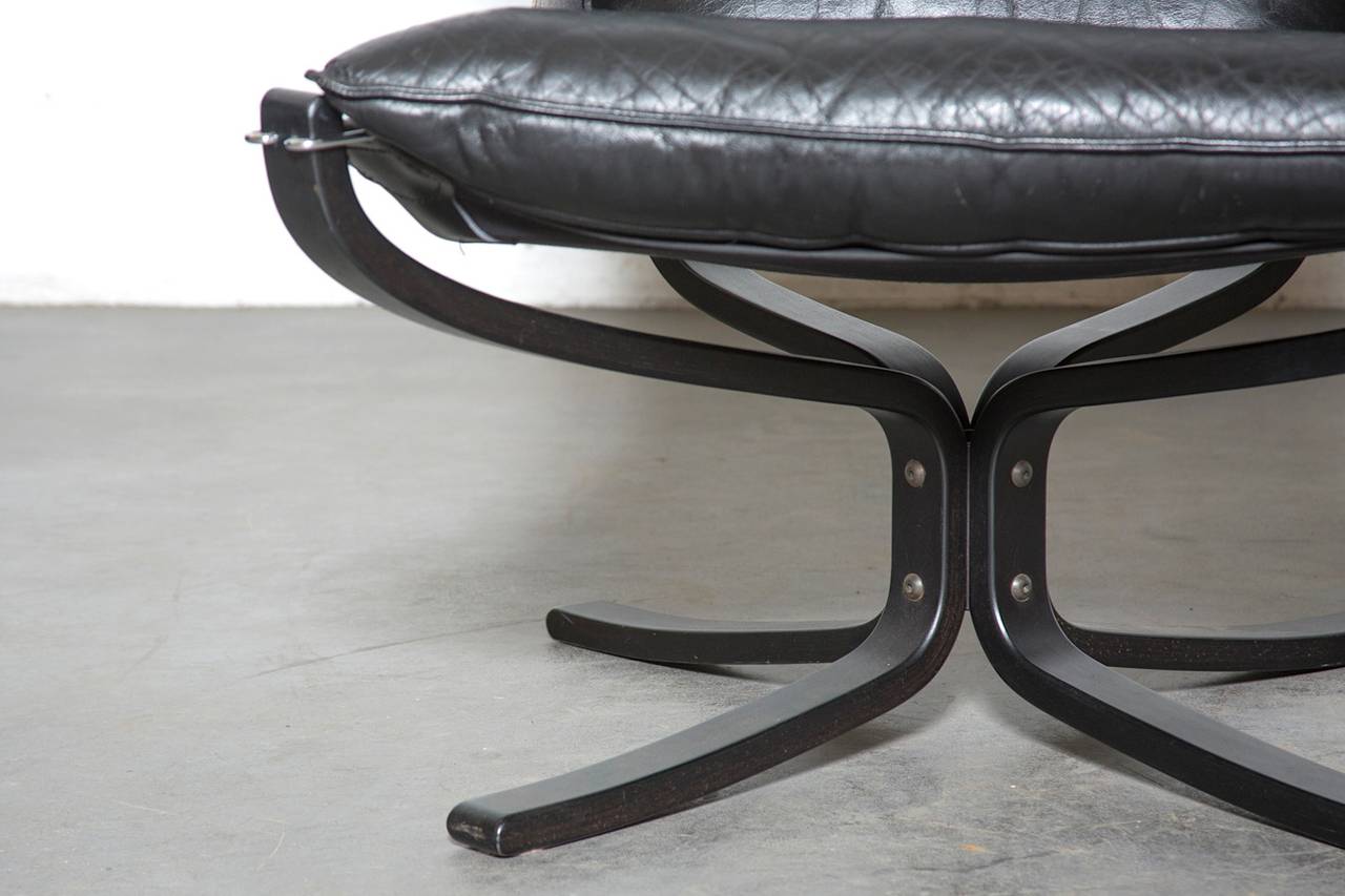 Black Falcon Chair by Sigurd Resell for Vatne Møbler 3