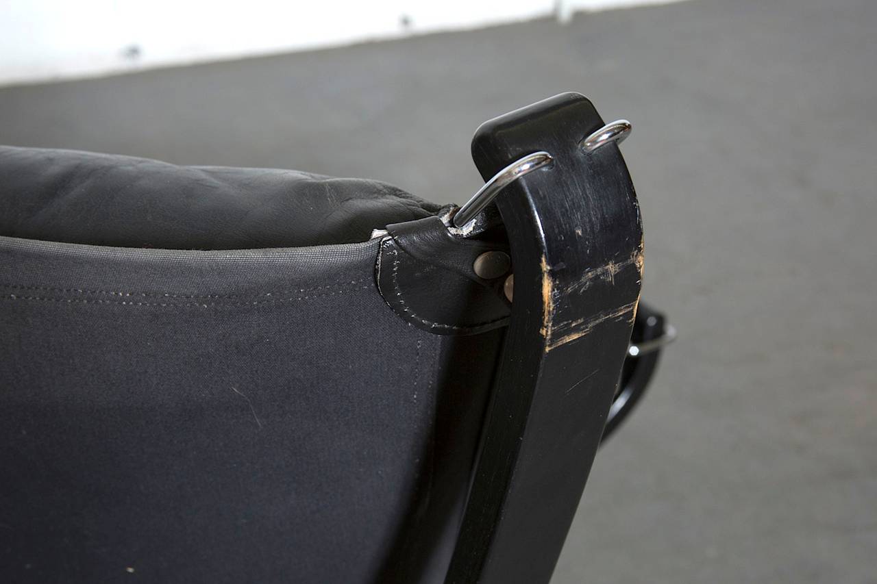 Late 20th Century Black Falcon Chair by Sigurd Resell for Vatne Møbler