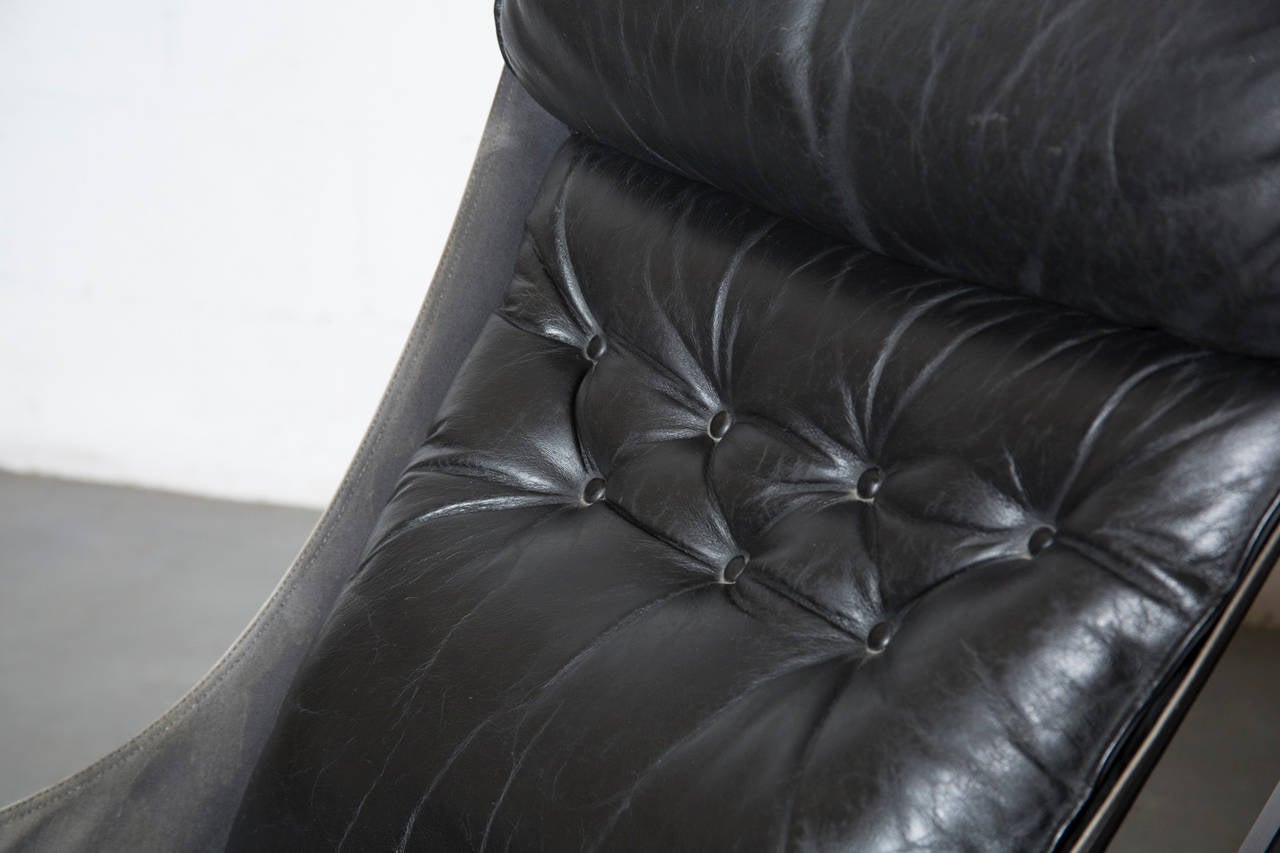 Black Falcon Chair by Sigurd Resell for Vatne Møbler 1