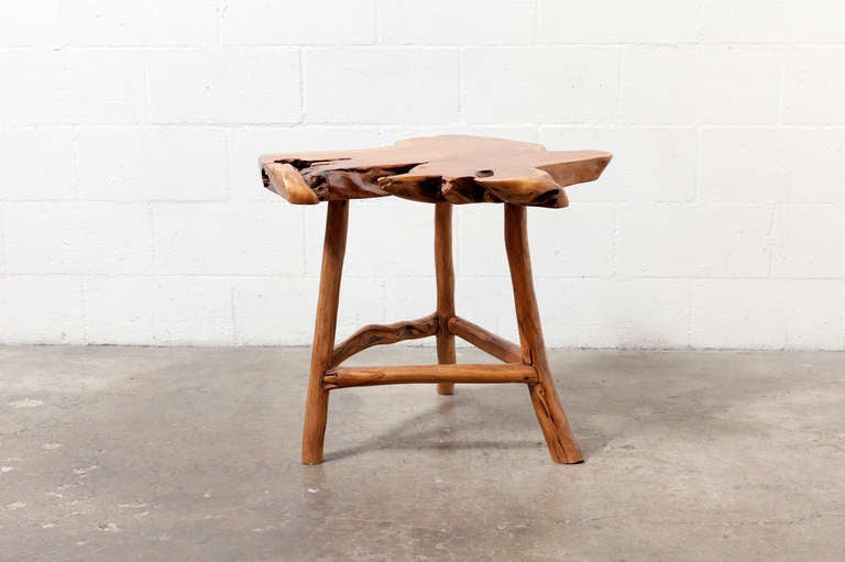 George Nakashima Style Tree Trunk Side Table