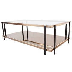 Guy Lefevre for Maison Jansen Gold Plated Coffee Table