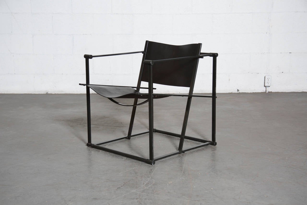 Modern Pair of FM60 Cube Lounge Chairs by Radboud Van Beekum