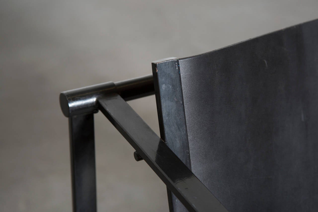 Leather Pair of FM60 Cube Lounge Chairs by Radboud Van Beekum