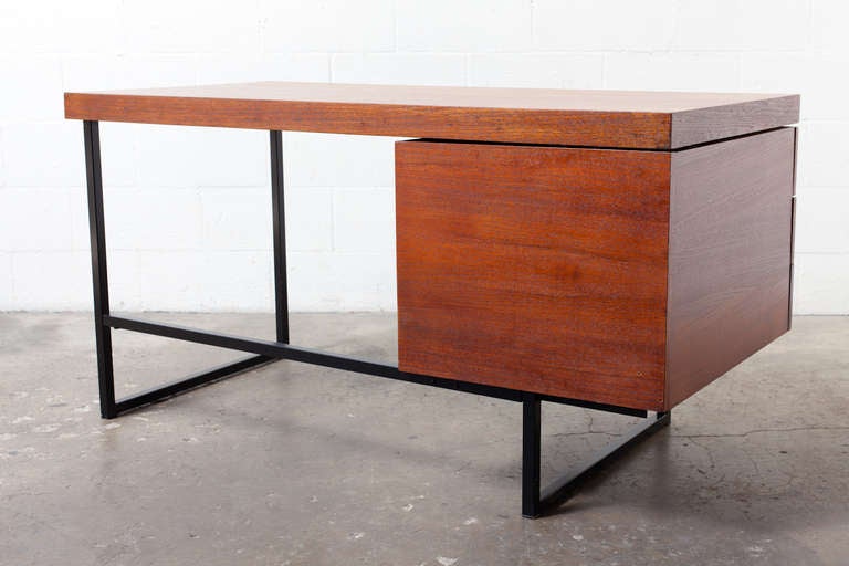 Dutch Modern Writing Desk with Side Stacking Drawers 3