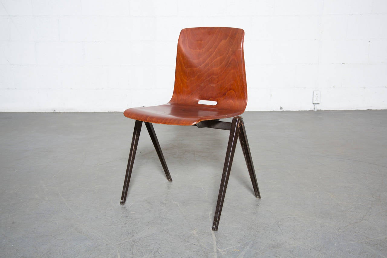 Prouve Style Single Shell Stacking Chair